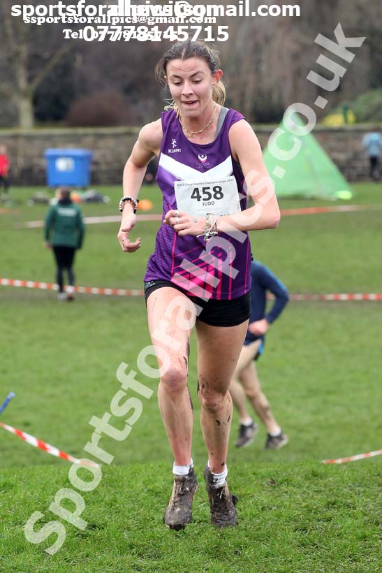 Womens long race  2020 BUCS Cross Country Champs., Edinburgh.  Photo: David T. Hewitson/Sports for All Pics